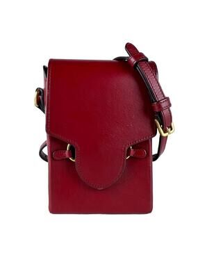 Auth Gucci Shoulder Bag Red Leather #333408G44B